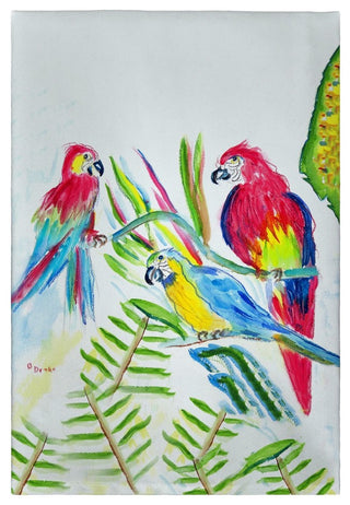 Three Parrots Guest Towel - Two Sets of Two (4 Total)