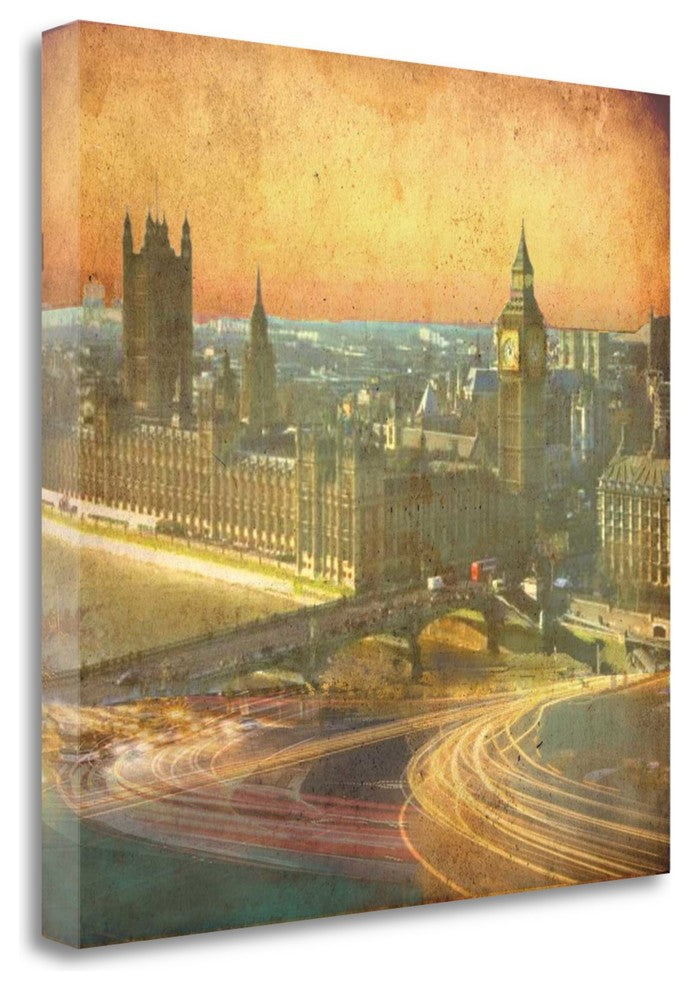 "London Echelle" By Andrew Sullivan, Giclee Print on Gallery Wrap Canvas