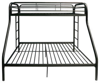 ACM-02053BK, ACME Tritan Twin/Full Bunk Bed, Black