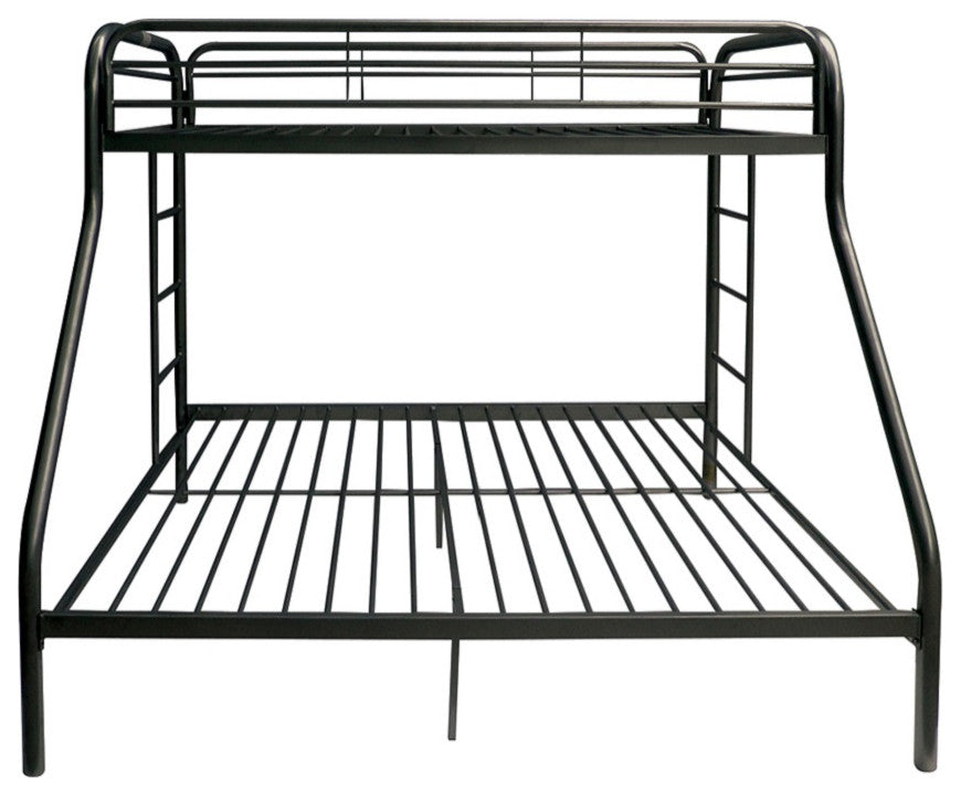 ACM-02053BK, ACME Tritan Twin/Full Bunk Bed, Black