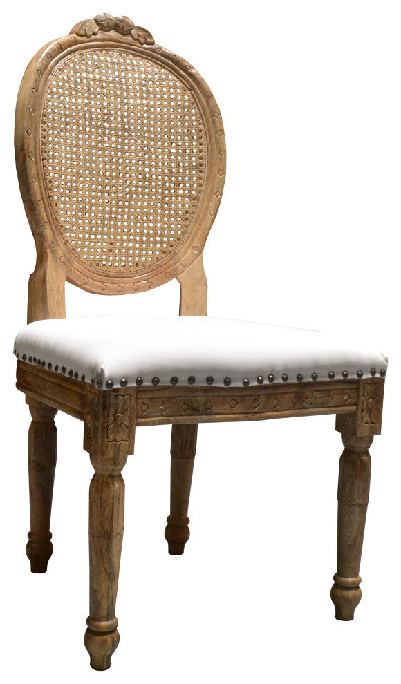 Valencia Cane Back Chair, Natural