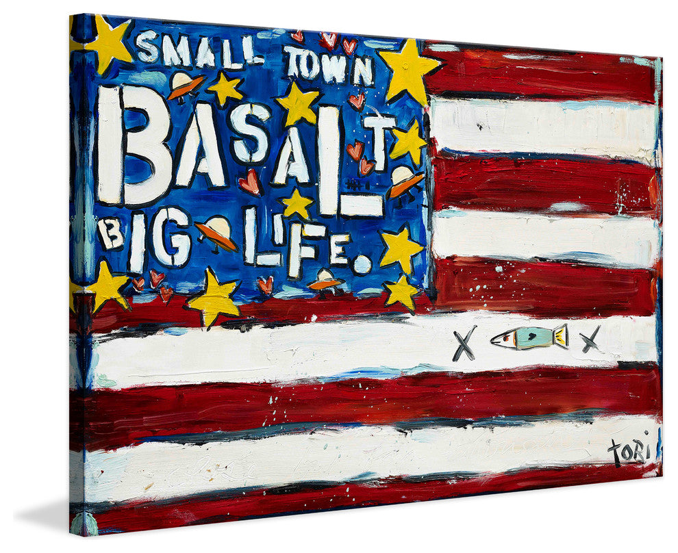 "Basalt Flag" Painting Print on Canvas by Tori Campisi