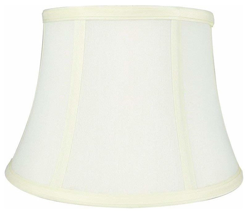 7x10x7" Faux Silk Bell Lamp Shade, Cream