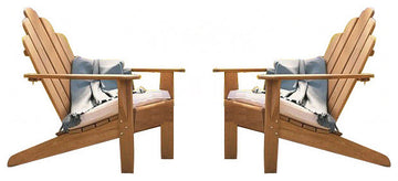 QTY 2, Teak Adirondack Chair