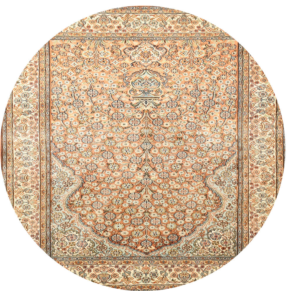 Ahgly Company Indoor Round Traditional Area Rugs, 4' Round