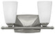 Hinkley Darby Two Light Vanity, Brushed Nickel