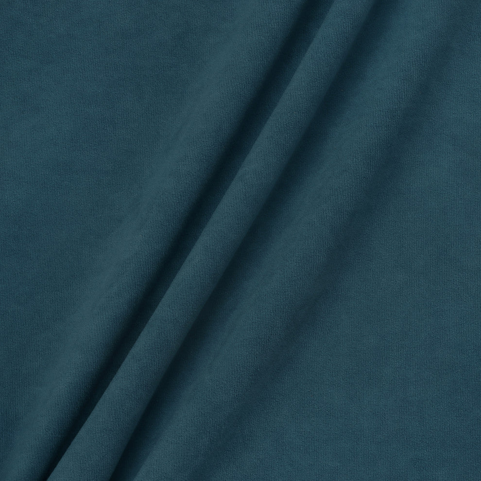 Delara Set of 1 Velvet 20x20", Cushion Cover, Teal Blue, Pillow Cover Only