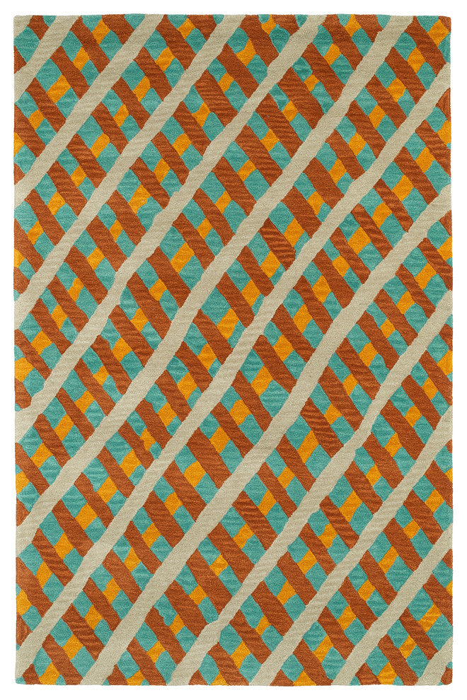 Kaleen Hand-Tufted Pastiche Wool Rug, Multi, 9'x12'