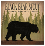 Ryan Fowler 'Take A Hike Bear Black Bear Stout' Canvas Art