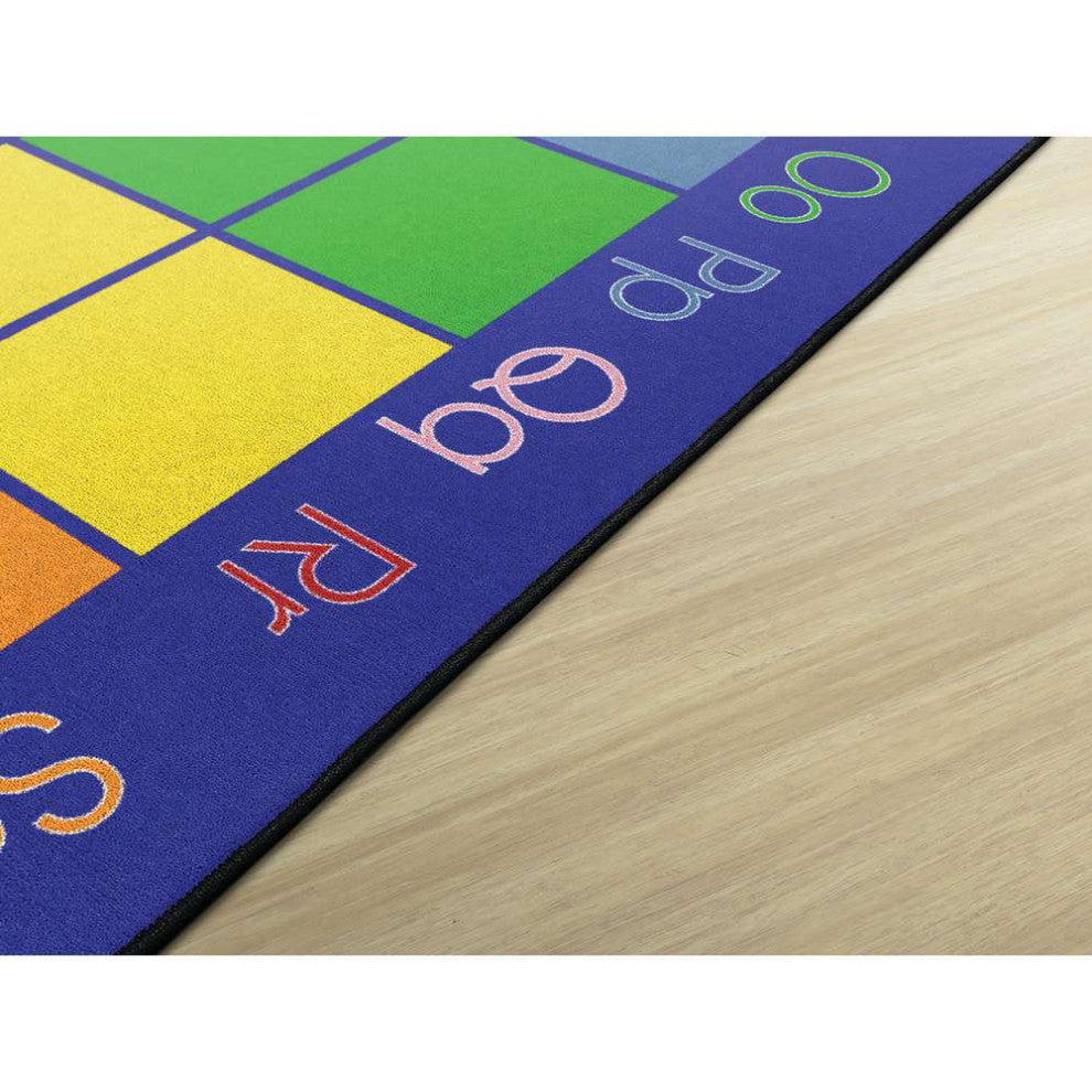 Flagship Carpets FA1331-58FS 10'6x13'2 My Rainbow Abc's Rug
