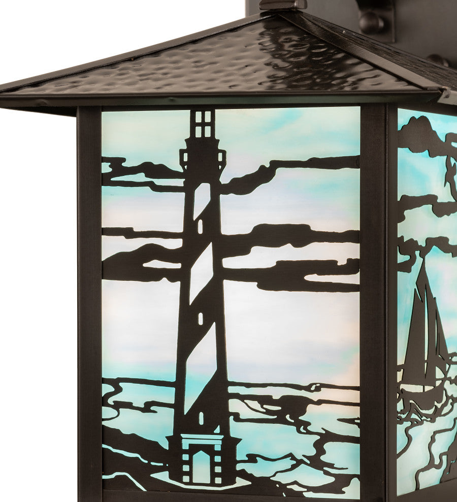 9 Wide Seneca Lighthouse Sailboat Wall Sconce