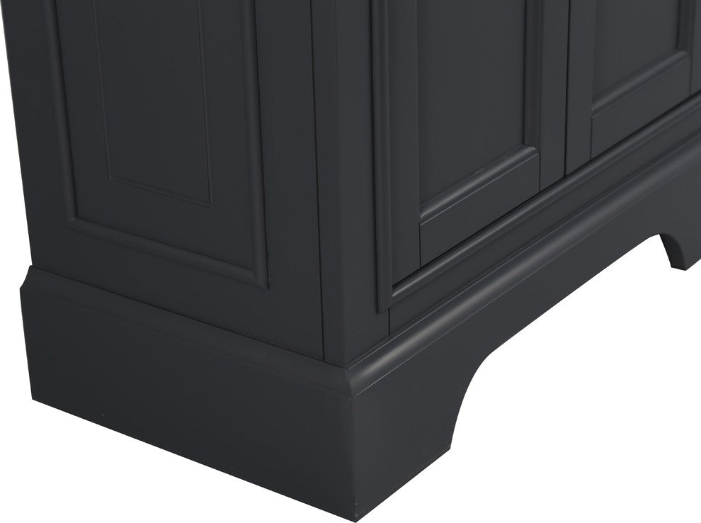 Legion Furniture Legion Faye Vanity, Dark Gray