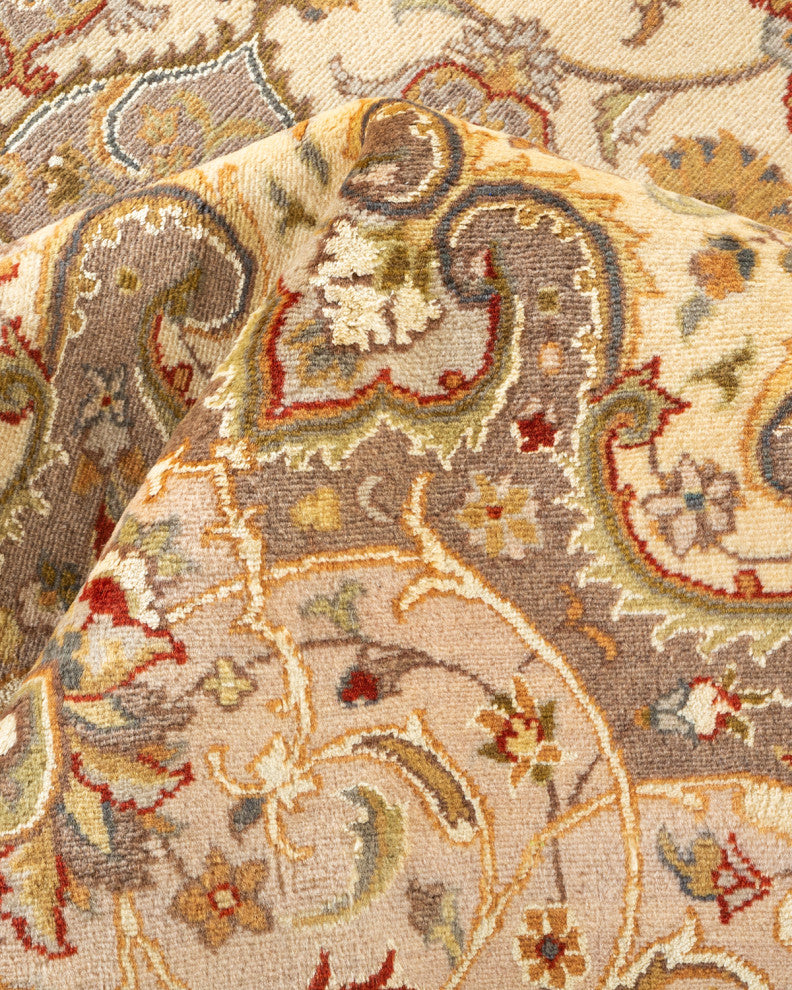 Rajahmundry, One-of-a-Kind Hand-Knotted Area Rug Ivory, 9'3"x12'5"