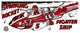 "Sparkling Rocket Fighter Ship" Digital Paper Print by Retrorocket, 42"x18"