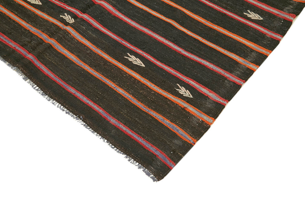 Rug N Carpet - Handmade Oriental 5' 5'' x 10' 3'' Vintage Goat Hair Kilim Rug
