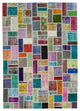Rug N Carpet - Hand-Knotted Turkish 6' 11" x 9' 9" Vintage Patchwork Area Rug