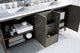 James Martin 850-V72-SOK-3AF 72" Double Vanity with 3 CM Solid Surface Top