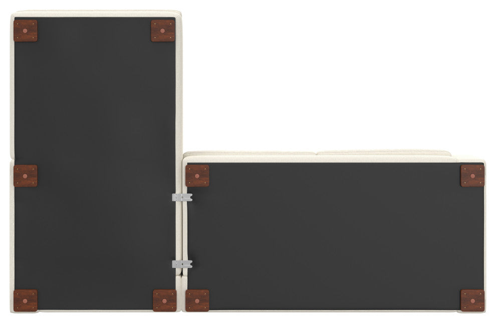 Charlie Left-Facing Sectional in Tightly Woven Performance Fabric