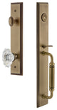 Carre' 1-Piece Dummy Handleset, C Grip and Biarritz Knob, Vintage Brass, 848865