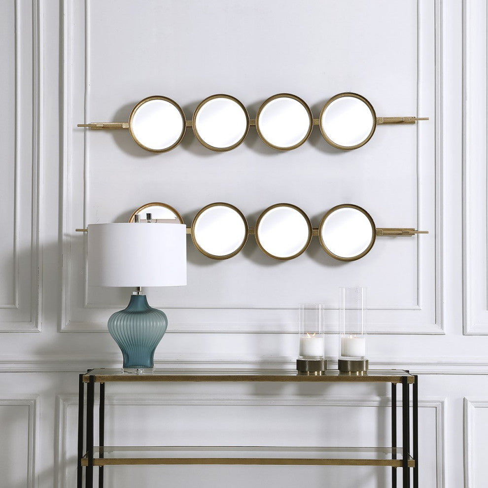 Uttermost Button Gold Mirror 09666
