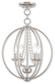 Arabella 4-Light Mini Chandelier/Ceiling Mount, Polished Chrome