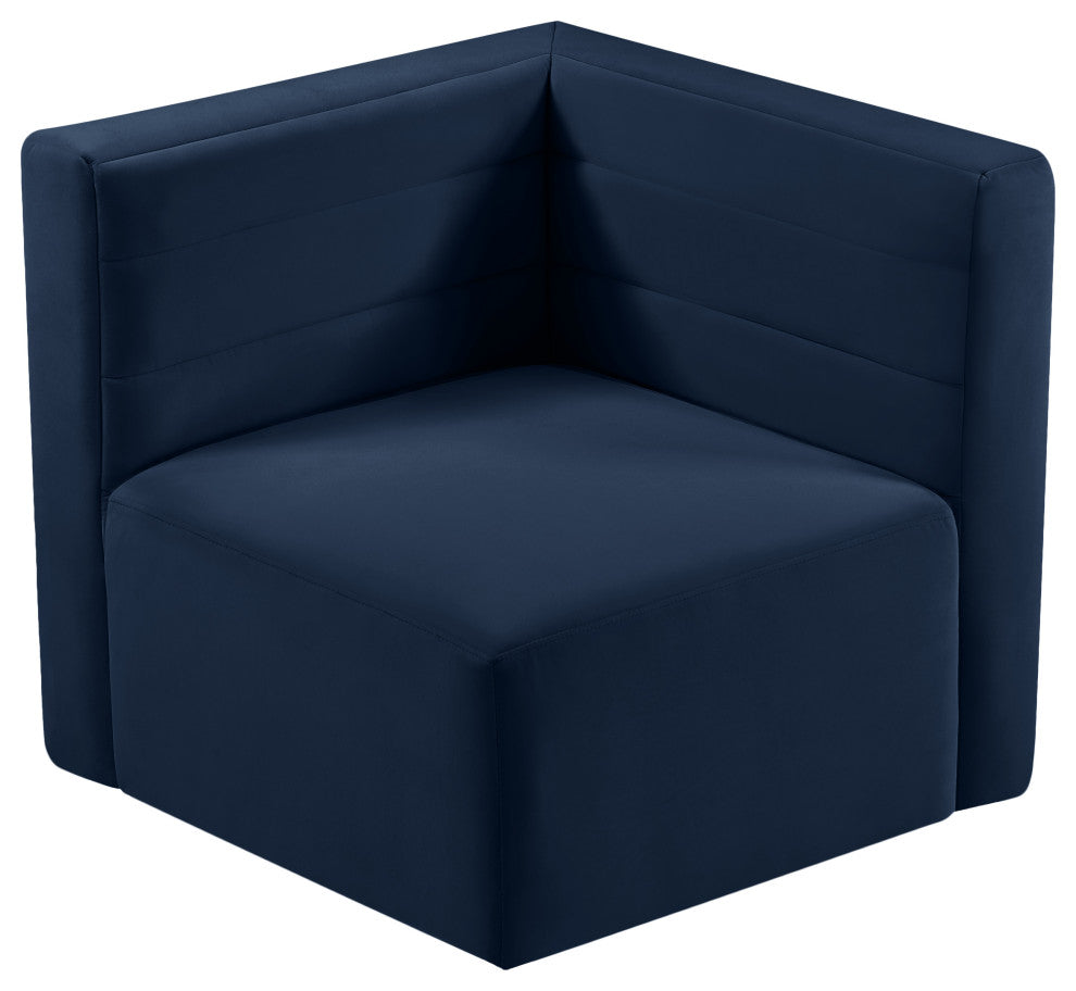 Quincy Modular Component, Navy, Corner Chair