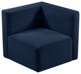Quincy Modular Component, Navy, Corner Chair