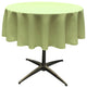 LA Linen Round Polyester Poplin, Sage, 51" Round