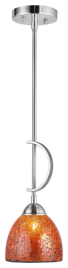 North Bay 1-Light Mini Pendant, Satin Nickel