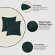 A1HC Soft Velvet Throw Pillow Covers Only, Set of 2, Forest Green, 24"x24"