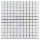 Greek Thassos White Marble 1x1 Square Mosaic Wall Floor Tile Polished, 1 sheet