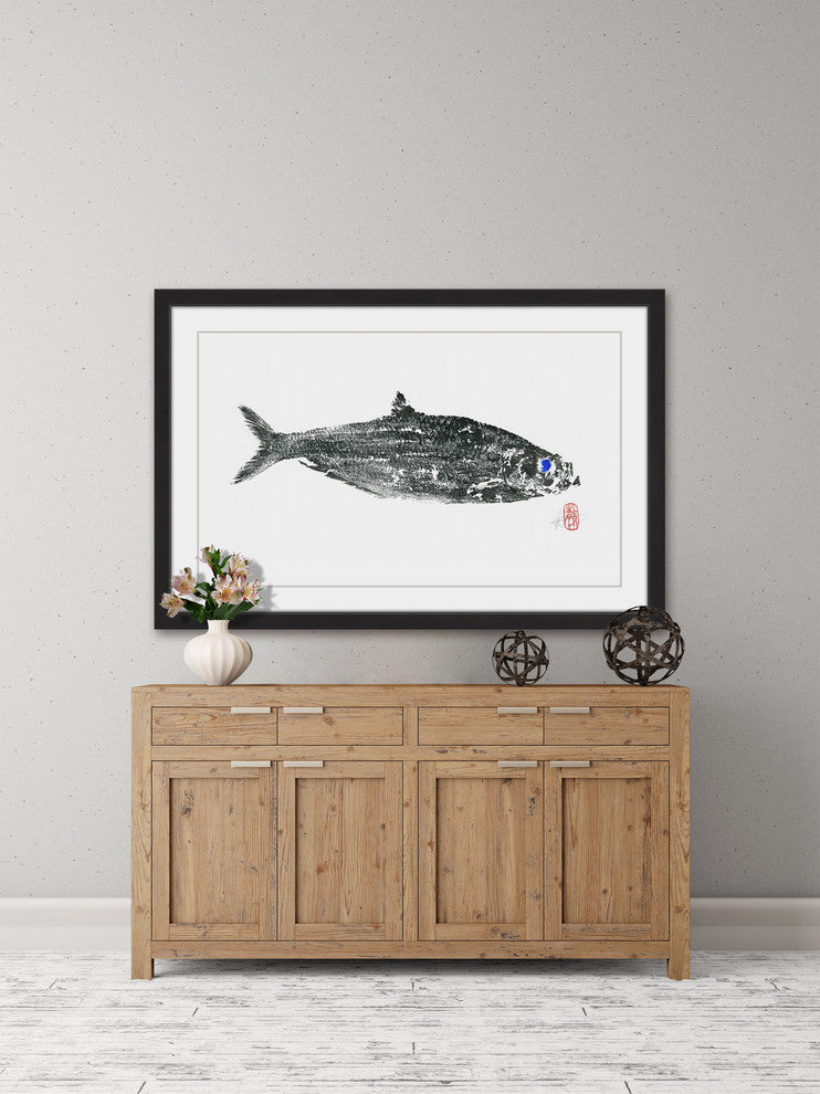 "The Mastermind" Framed Painting Print, 18"x12"