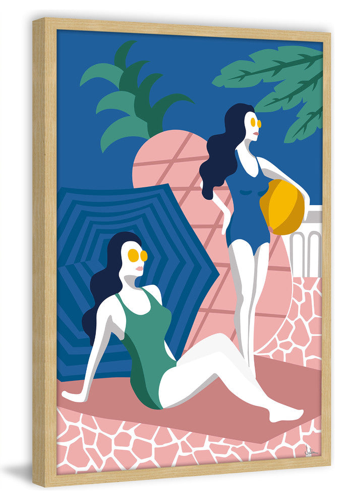 "Vacation Should Be" Framed Painting Print, 12"x18"
