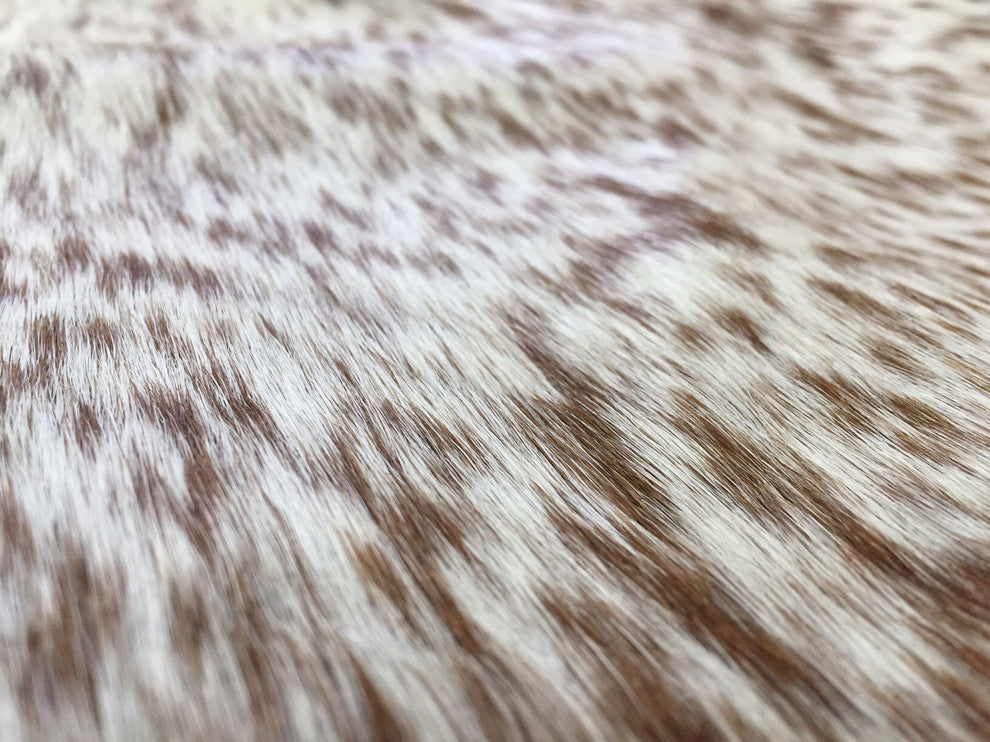 Brown and White Salt and Pepper Exotic Extra Large Brazilian Cowhide