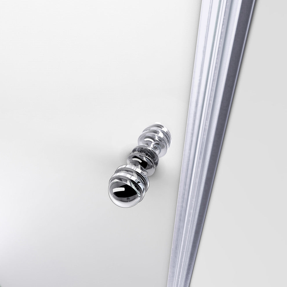 Dreamline Allure 36 To 37" Frameless Pivot Shower Door, Clear Glass Door