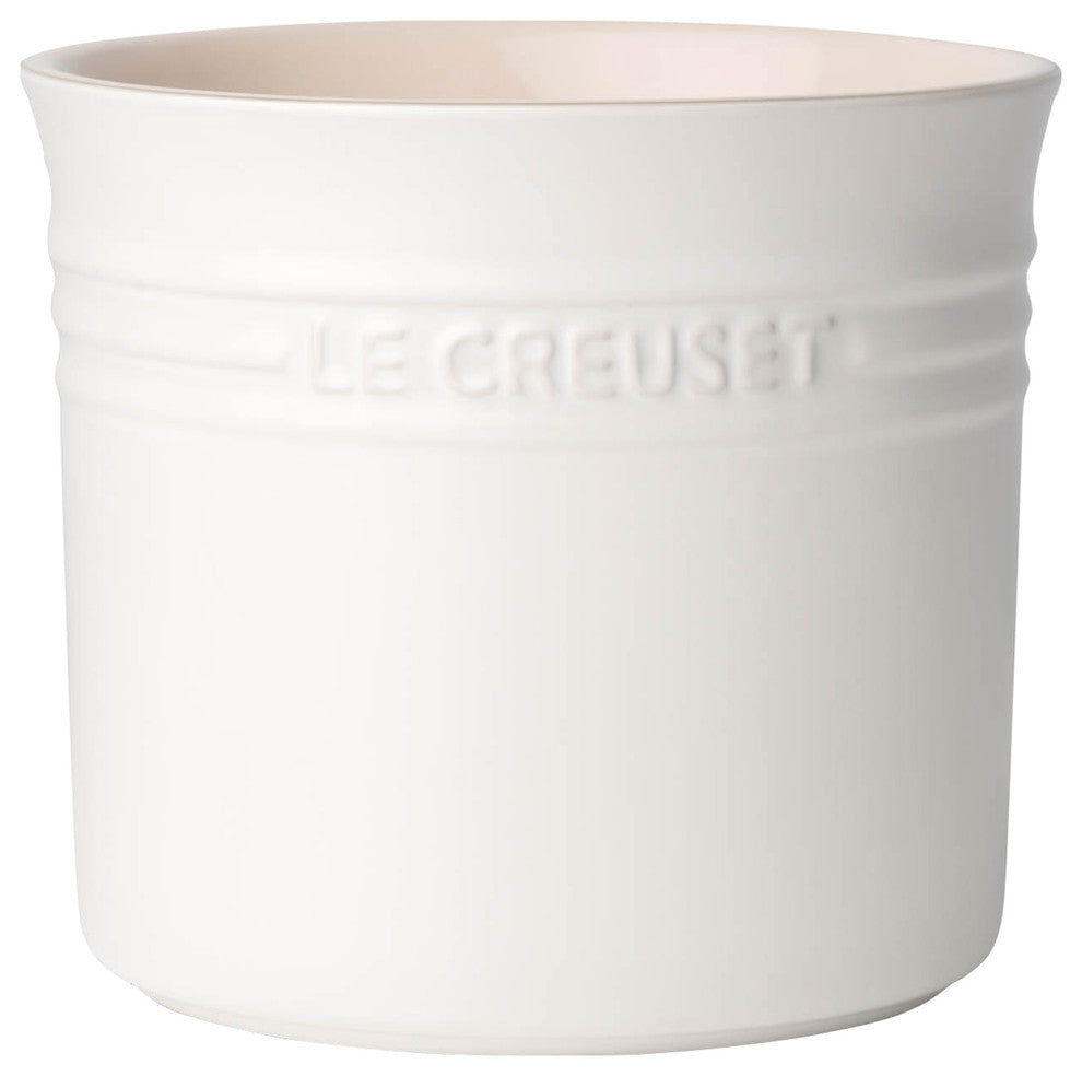 Le Creuset Stoneware Large Utensil Jar, Cotton