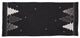 Lovely Christmas Tree Embroidered Double layer 16''x36'' Table Runner, DarkGray