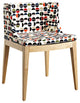 Modern Contemporary Dining Side Chair, Natural Plastic