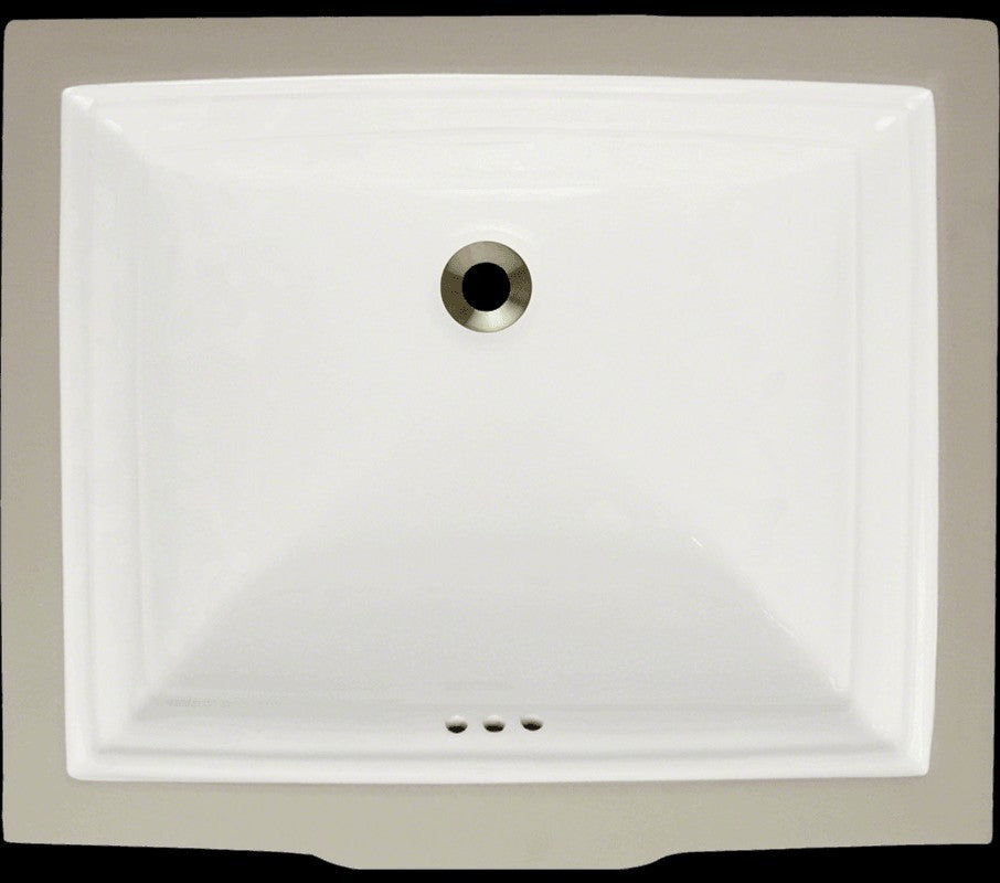 Rectangular Porcelain Sink, Bisque