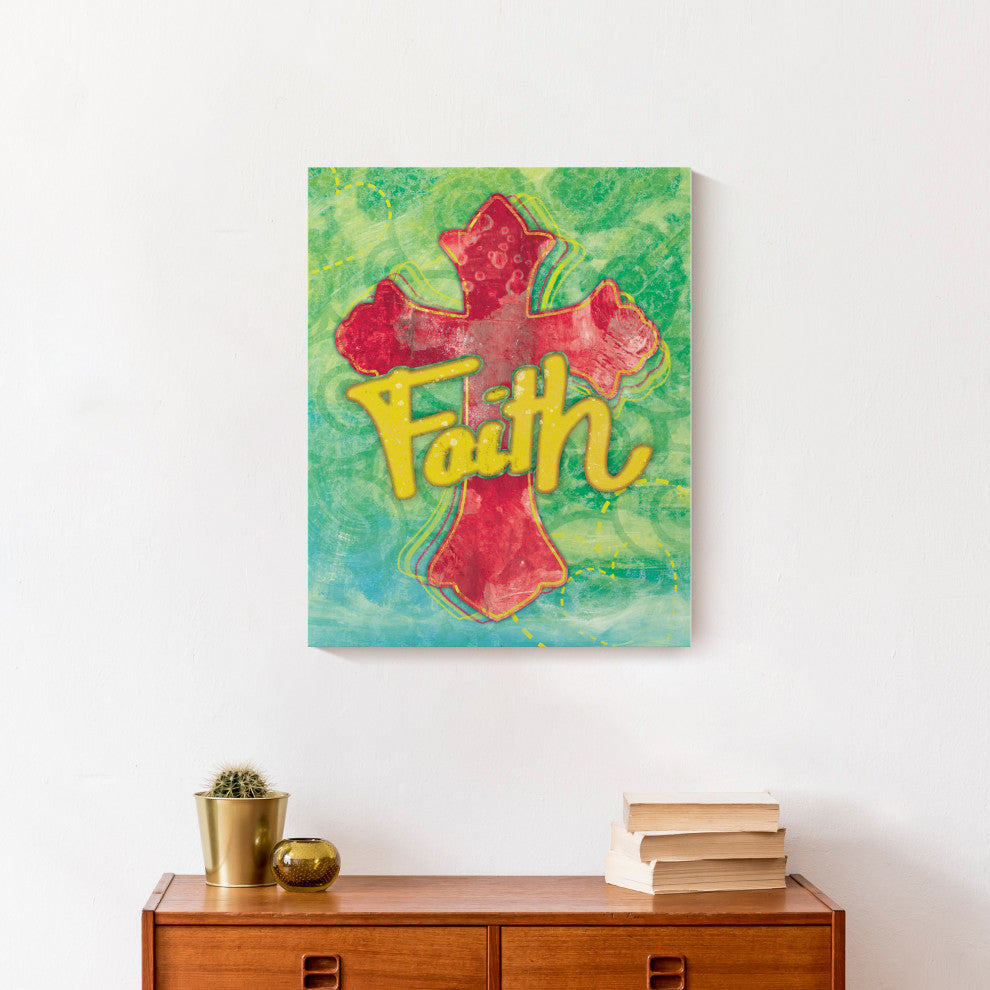 Cross Faith 16x20 Canvas Wall Art
