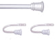 Kenney Trumpet 5/8 Decorative Curtain Rod & Holdback Set, Satin Nickel, 28-48