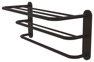 Allied Brass Three Tier Hotel Style Towel Shelf With Drying Rack