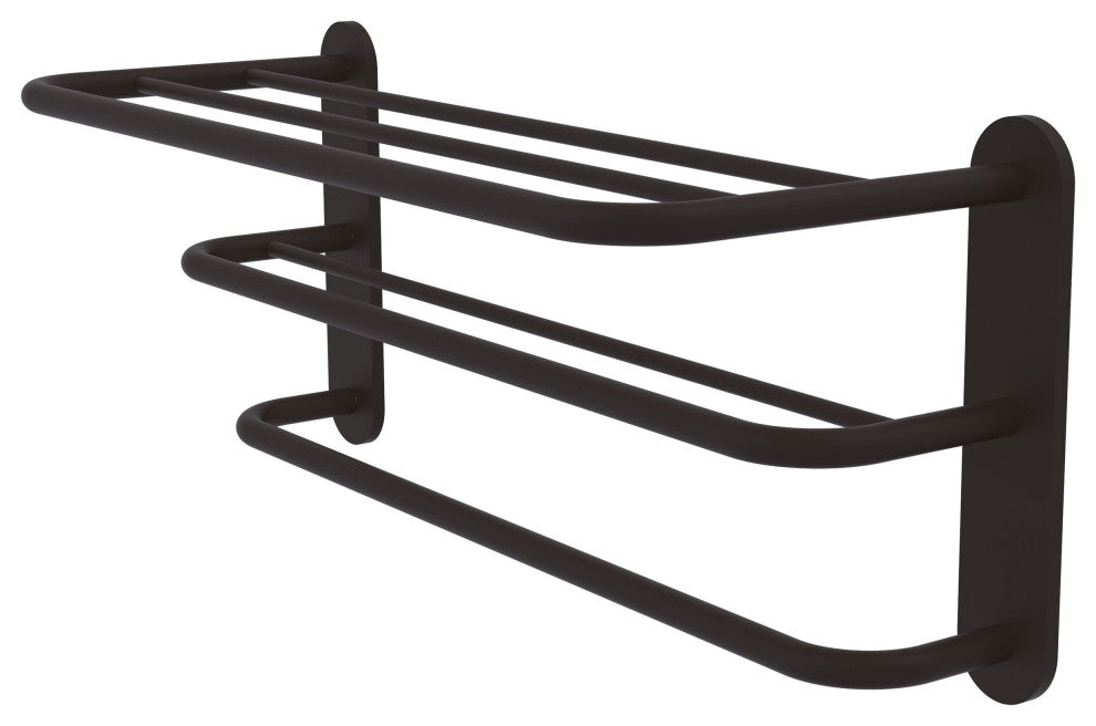 Allied Brass Three Tier Hotel Style Towel Shelf With Drying Rack