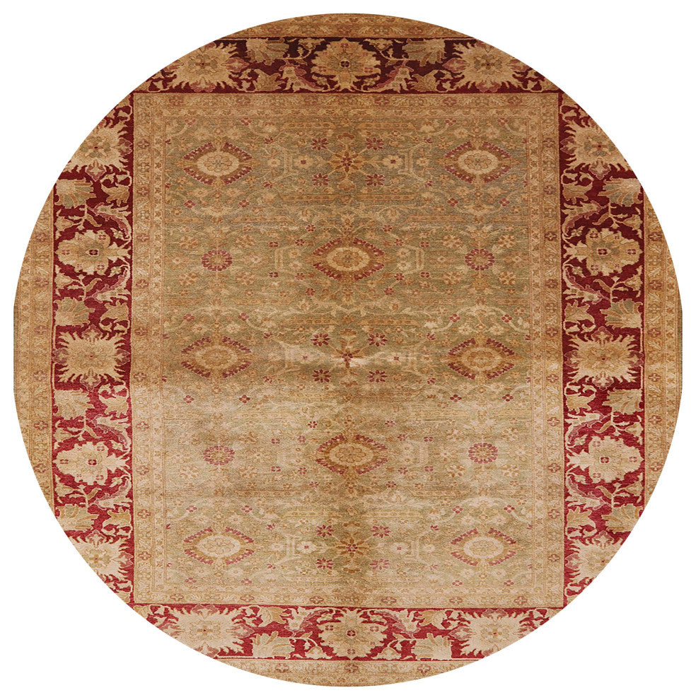 Ahgly Company Indoor Round Mid-Century Modern Area Rugs, 5' Round