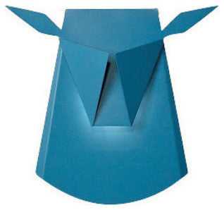 Blue Aluminium Deer Head LED Light Fixture, Point Electricity