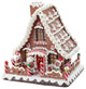 10" Battery-Operated Claydough LED Gingerbread House Tablepiece