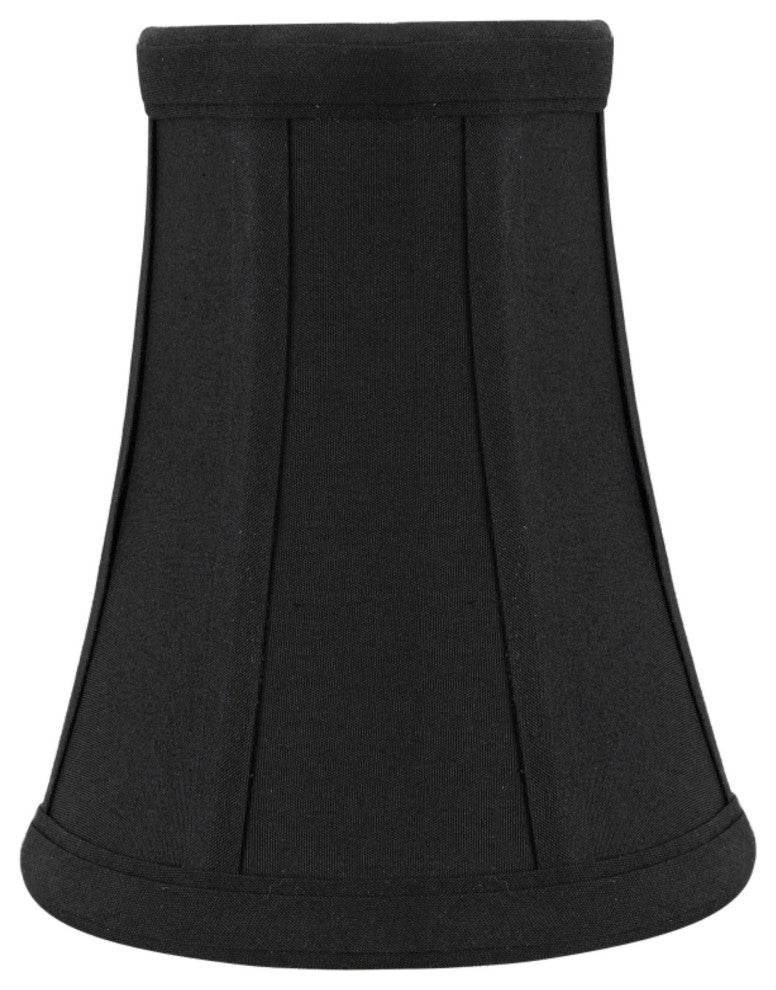 30244-5 Small Bell  Chandelier Clip On Lamp Shade Black 2 1/2"x4"x5"