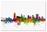 "Memphis, Tennessee Skyline" Canvas Art by Michael Tompsett