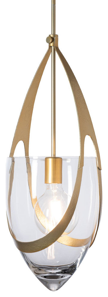 Vaso Pendant, Modern Brass