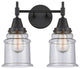 INNOVATIONS LIGHTING 447-2W-BK-G184 Caden 2 Light 17 inch Bath Vanity Light